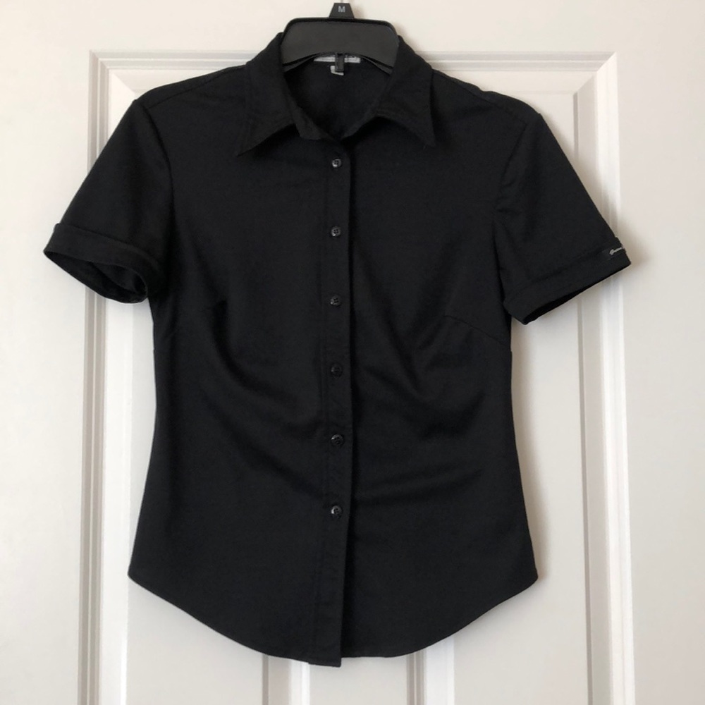 Vintage Guess Black Button Down Top